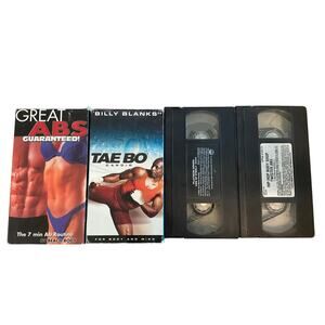 VHS Exercise VideosSet of 4